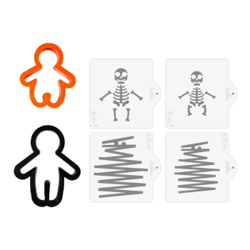 Cookie Cutter and Stencil Set - Gingerdead